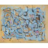 Acrylic paint on canvas, Warringa, abstract. dim. 65 x 81 cm. 27.00 % buyer's premium on the hammer