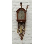 Miniature Frisian wallclock, 19th century, some damage, l. 76 cm. 27.00 % buyer's premium on the