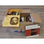 Box with LP's a.o. Beethoven (appr. 55x) 27.00 % buyer's premium on the hammer price, VAT included