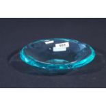 Giorgio Berlini, glass dish, diam. 17 cm. 27.00 % buyer's premium on the hammer price, VAT included