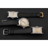 3 vintage steel men's wristwatches, brands a.o. Pontiac (3x) 27.00 % buyer's premium on the hammer