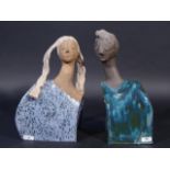 Carla Laumen, Couple, Beeselse draak, h. 35 and 36 cm (2x) 27.00 % buyer's premium on the hammer