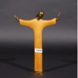 Karl Hagenauer (1898-1956), Christ Redemptor, marked underneath 'Hagenauer Wien', wood with bronze,