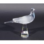 French glass bird, Lalique France, h. 21 cm. 27.00 % buyer's premium on the hammer price, VAT