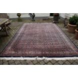 Persian carpet, dim 348 x 246 cm. 27.00 % buyer's premium on the hammer price, VAT included