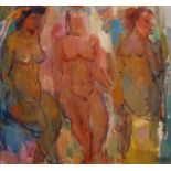 Harry Koolen (1920-1995), oil on canvas, The three graces, sig. b.r., 1967, dim. 46 x 48 cm. 27.