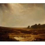 Oil on canvas, Landscape, sig. b.r., dim. 53 x 63 cm. 27.00 % buyer's premium on the hammer price,