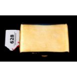 Yellow gold business card holder, 14 krt., dim. 8 x 5,5 cm, appr. 72.6 grams 27.00 % buyer's