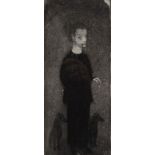 Aad de Haas (1920-1972), etching, Saint Anthony, sig. b.r., dim. 29 x 13 cm. 27.00 % buyer's