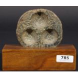 Stone mixing palette (make-up or medicine), Gandhara culture, 2d-3d century B.C., Provenance: