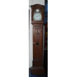 Oak grandfather clock, Limbourg region, 18th/19th century, maker 'Wilmotte Maestricht', h. 234 cm.