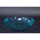 Giorgio Berlini, glass dish, signed, diam. 28 cm. 27.00 % buyer's premium on the hammer price, VAT