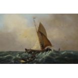 Oil on panel, Sailing boats, 19th century, sig. b.r. 'H. Koekkoek', dim. 19 x 29 cm. 27.00 % buyer'
