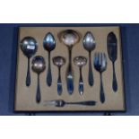 appr. 105-part silver-plated cutlery, G. Voorschoten, consisting of: 12 dinner knives/forks/