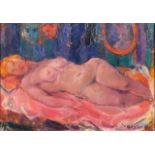 Harry Koolen (1920-1995), oil on canvas, Reclining nude, sig. b.r., dated '81, dim. 34 x 38 cm. 27.