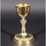 Gilt silver chalice, Master crowned H= Johan Batist Hellemons Roosendaal 1826-1855, appr. 542