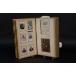 Art nouveau leather photograph album, incl. pictures 27.00 % buyer's premium on the hammer price,