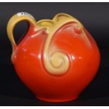 Earthenware vase, first half 20th century, h. 20 cm. 27.00 % buyer's premium on the hammer price,