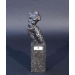 Harry Storms (1945), bronze sculpture on marble base, Nude woman, signed, h. 12,5 cm. 27.00 %