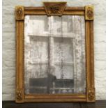 Antique mirror, 18th/19th century, with original glass, l. 79 cm. 27.00 % buyer's premium on the