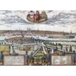 Maastricht. "Traiectum ad Mosam", copper engraving L. Guicciardini, publ. by W. Blaeu in Amsterdam,