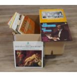 Box with LP's a.o. Bach and Beethoven (appr. 55x) 27.00 % buyer's premium on the hammer price, VAT