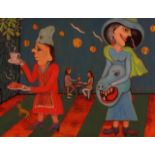 Abdul Fatah Masud (1949, Ghazani, Afghanistan), acrylic paint on canvas, Tweed miss Piggy, dim. 76