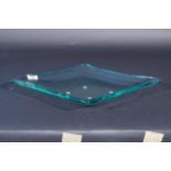 Giorgio Berlini, glass dish, signed, dim. 50 x 34 cm. 27.00 % buyer's premium on the hammer price,