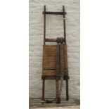 Wooden ladder with rope, 19th/20th century, l. 123 cm, Provenance: collection van Tienhoven 27.00 %