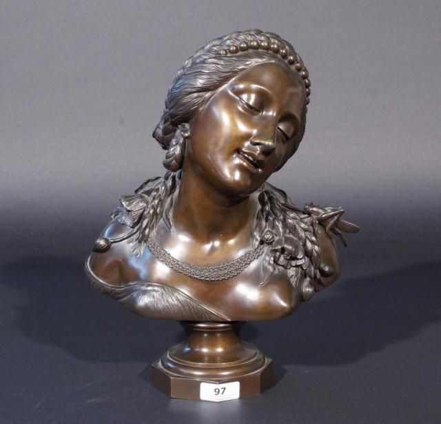 Jan Jozef Jacquet (1822-1898), bronze sculpture, Mascerade, no foundry mark, signed on back,