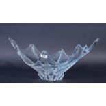 Crystal dish, l. 49 cm. 27.00 % buyer's premium on the hammer price, VAT included