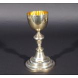 Gilt silver chalice, Holland, second amount, inscription on the foot reads: gemaakt door A. J.