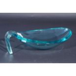 Giorgio Berlini, glass dish, signed, l. 39 cm. 27.00 % buyer's premium on the hammer price, VAT