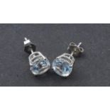 Silver earrings, set with zircons 27.00 % buyer's premium on the hammer price, VAT included