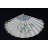 Fan, Eventail Duvelleroy, signed 'G. Laselaz', with mother of pearl 27.00 % buyer's premium on the