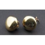 Yellow gold earrings, 14 krt., appr. 6.5 grams 27.00 % buyer's premium on the hammer price, VAT