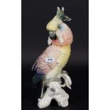 German porcelain Cockatoo, h. 36 cm. 27.00 % buyer's premium on the hammer price, VAT included