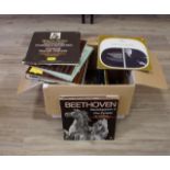 Box with LP's a.o. Beethoven (appr. 55x) 27.00 % buyer's premium on the hammer price, VAT included