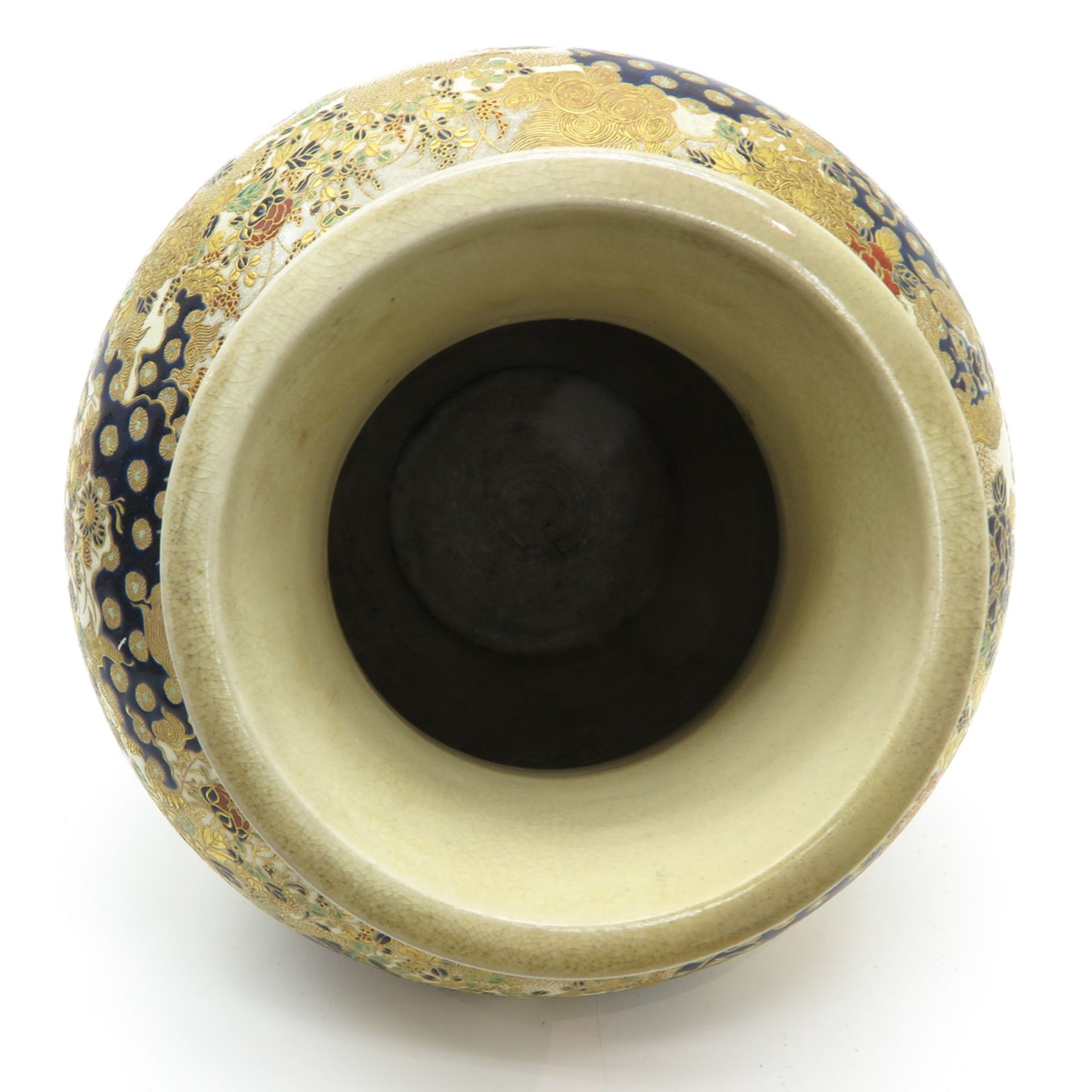 19th Century Japanese Porcelain Satsuma Decor Vase - Bild 5 aus 6