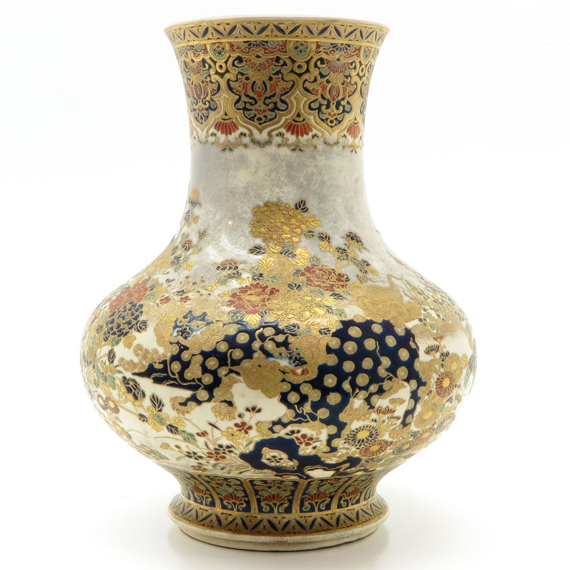 19th Century Japanese Porcelain Satsuma Decor Vase