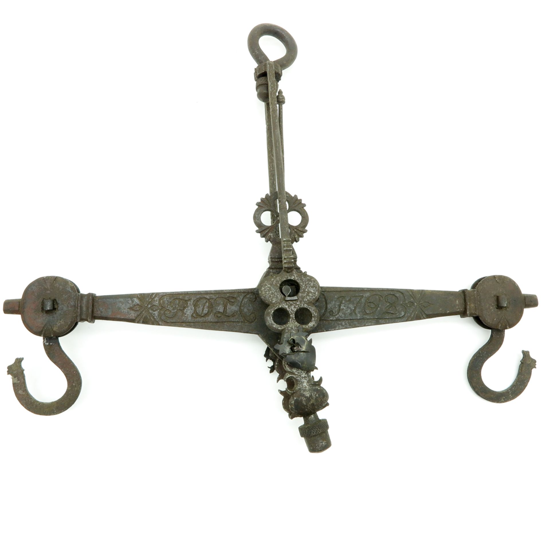 18th Century Cast Iron Weigh Scale