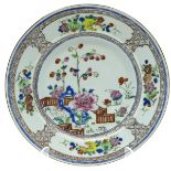 China Porcelain Famille Rose Decor Plate