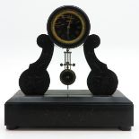 19th Century Black Marble Clock