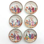 Lot of 6 China Porcelain Mandarin Plates