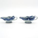 Lot of 2 China Porcelain Gravy Boats