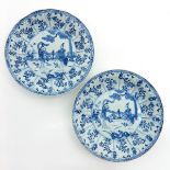 Lot of 2 China Porcelain Plates