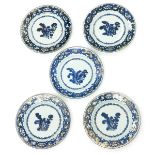 Lot of 5 China Porcelain Plates