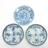 Lot of 3 18th Century China Porcelain Plates