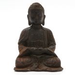 Cast Iron Tibetan Buddha Sculpture