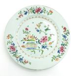 China Porcelain 18th Century Famille Rose Decor Plate